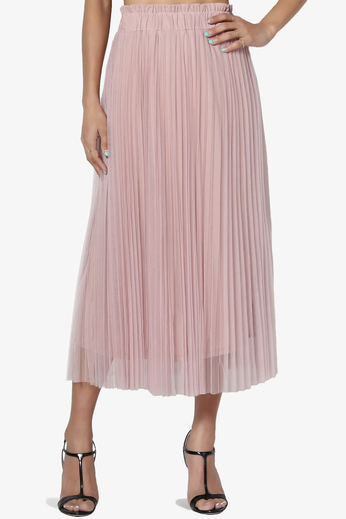 lace overlay midi