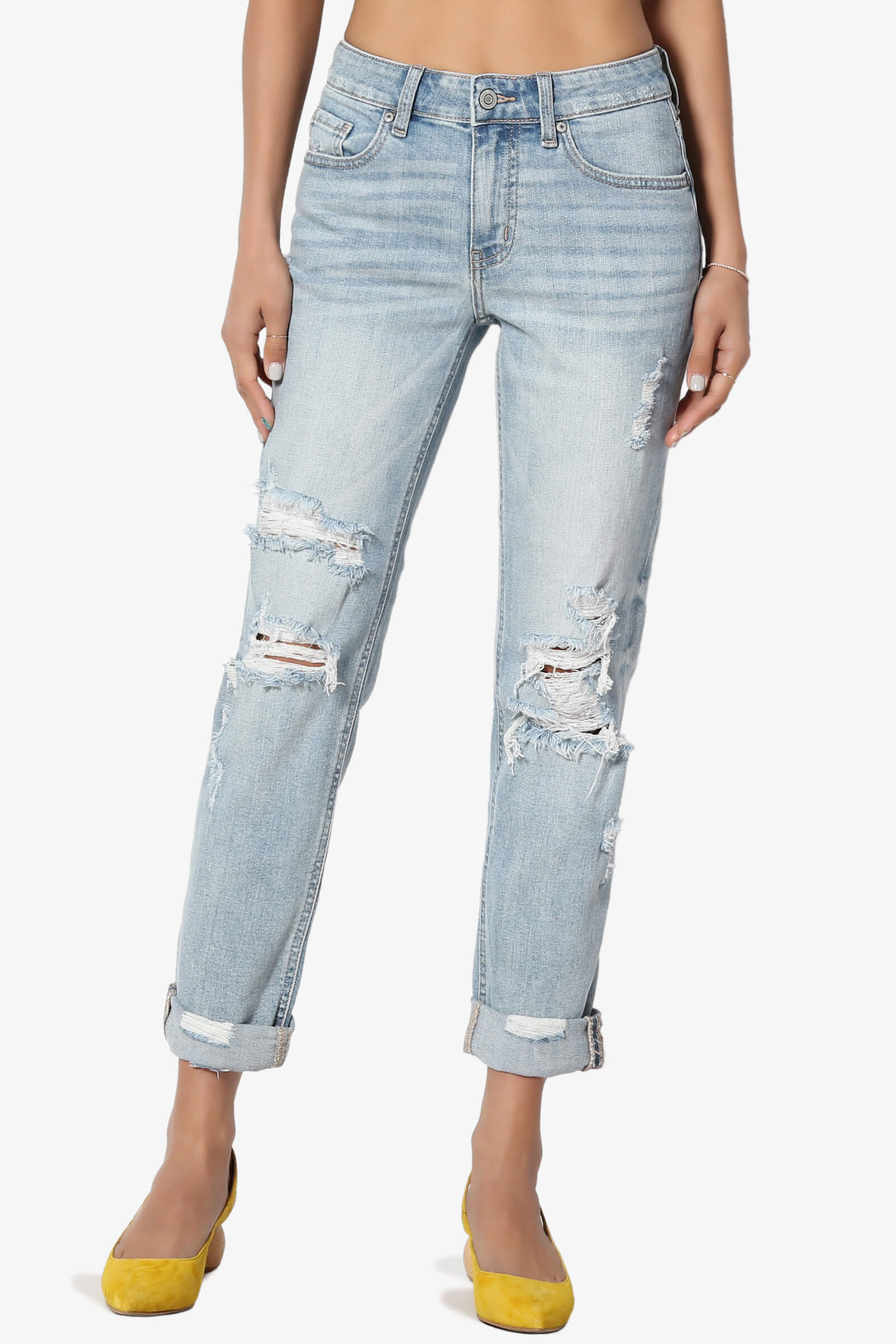 relaxed girlfriend jeans