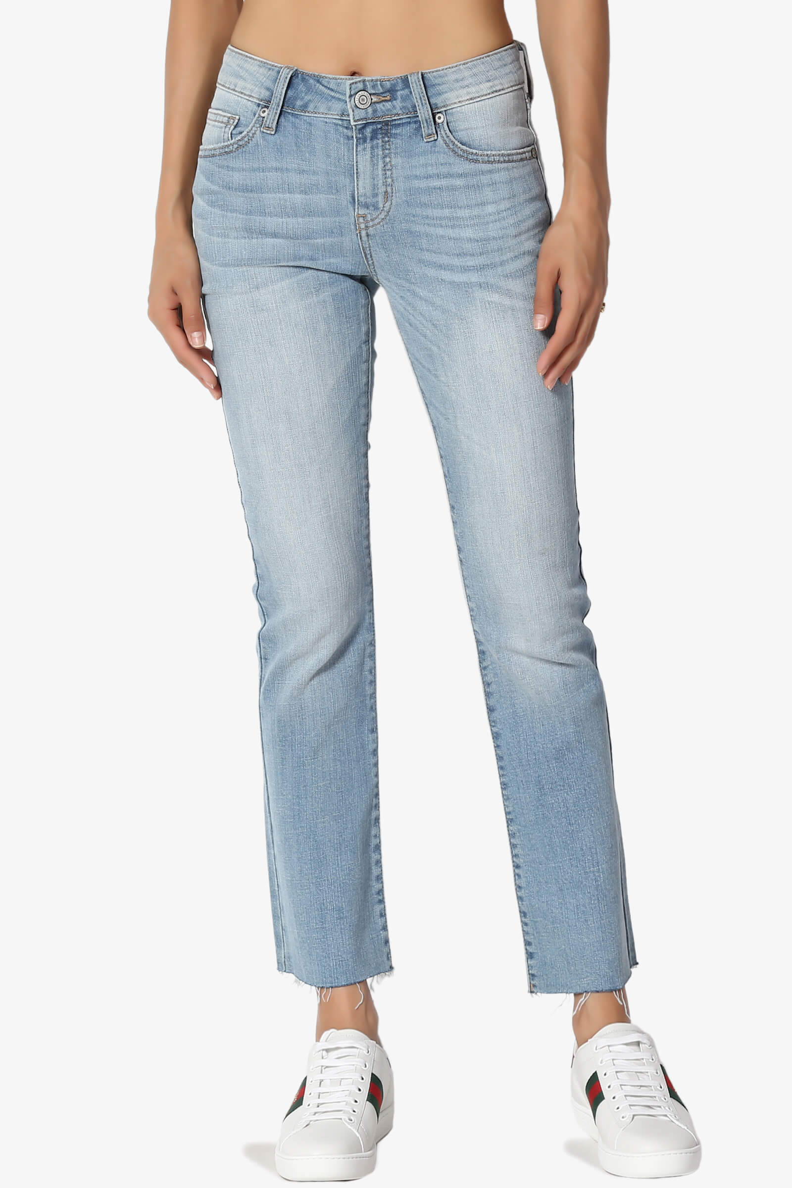 frayed jeans