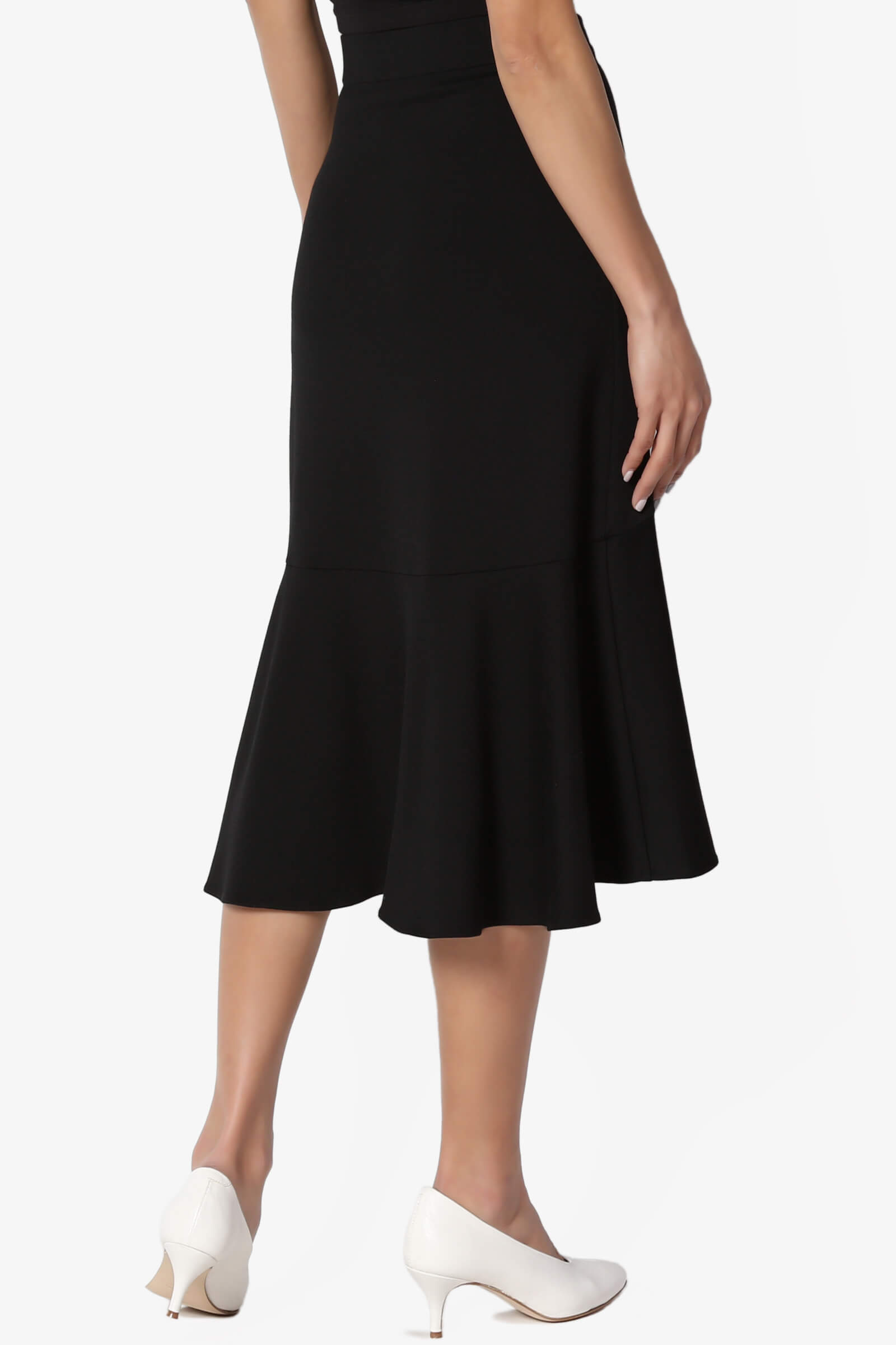 fit and flare skirt midi
