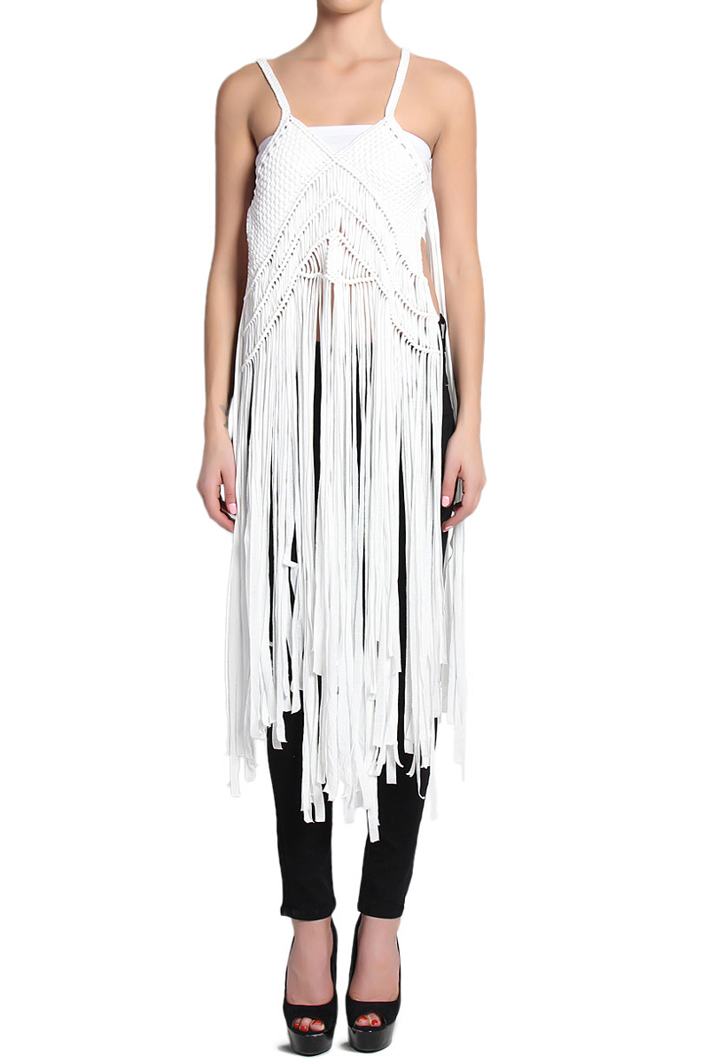 bohemian fringe dress