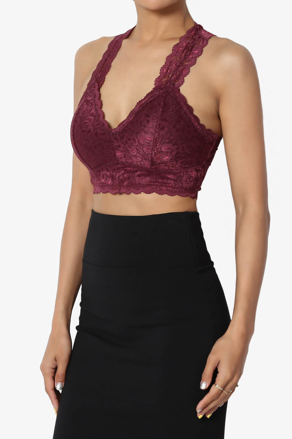 fancy bralette crop top