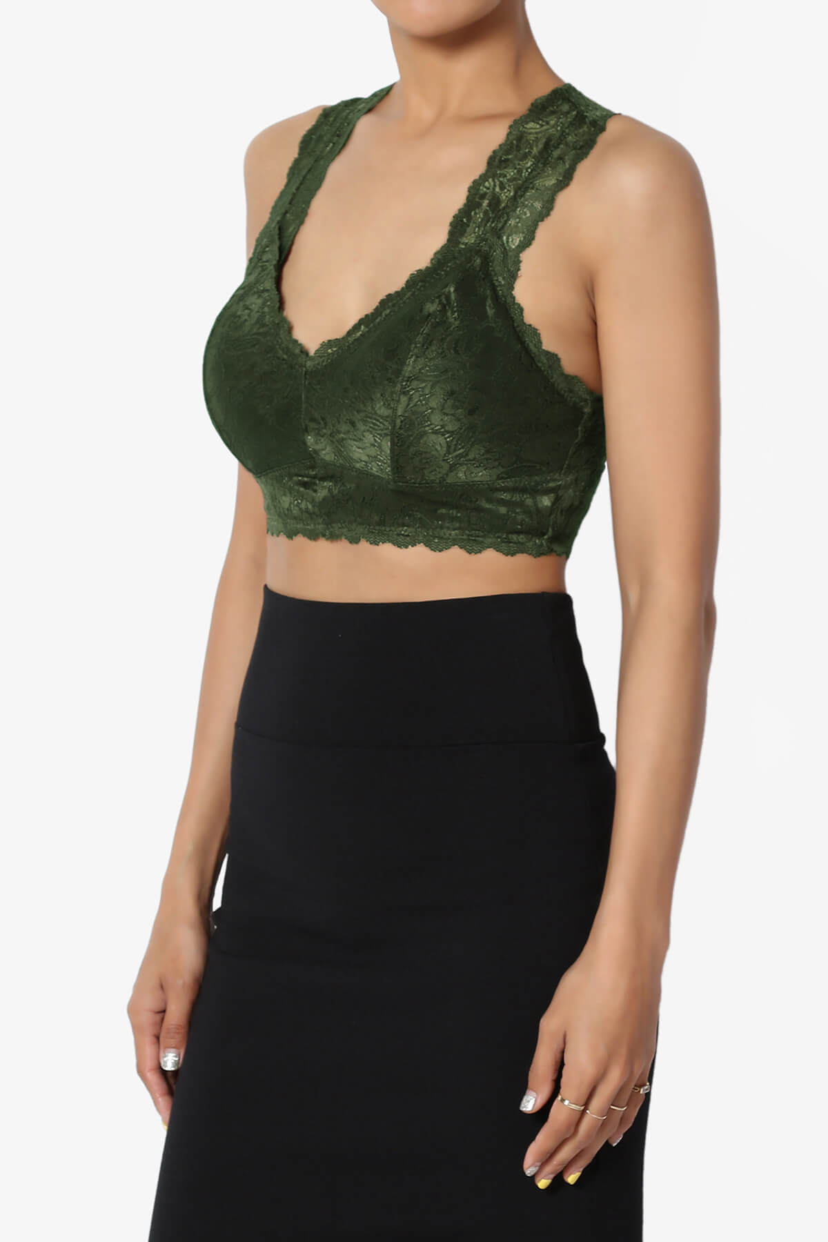 fancy bralette crop top