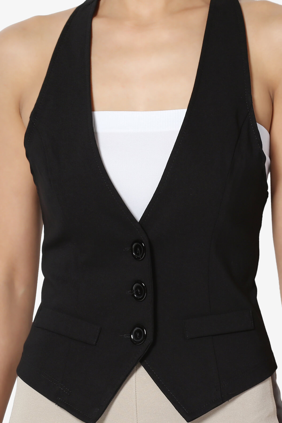 TheMogan Women S3X Dressy Casual Classic Racerback Vest 3 Button Suit Waistcoat eBay