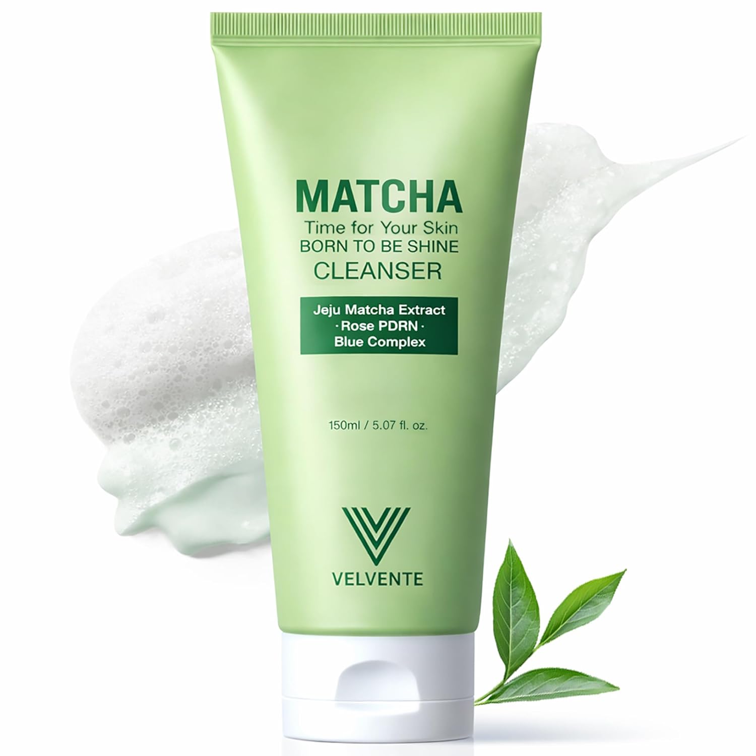 VELVENTE Matcha PDRN Foam Cleanser 150ml Korean Skincare